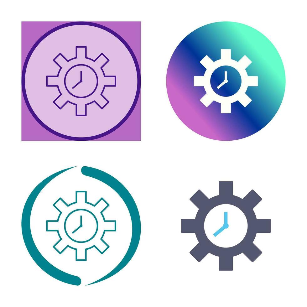 Unique Time Optimization Vector Icon