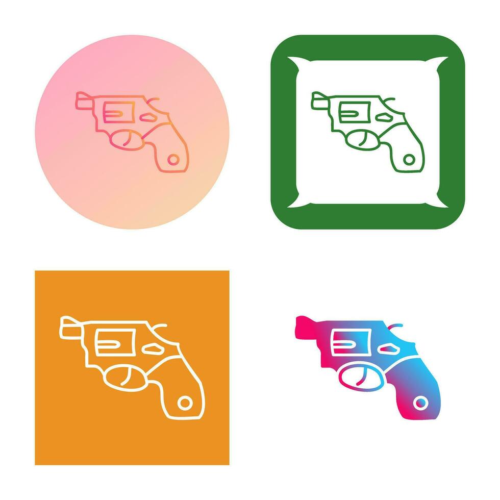 Unique Revolver Vector Icon