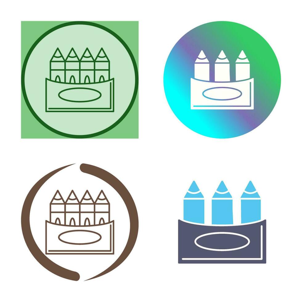 Crayons Vector Icon