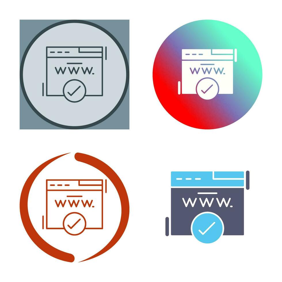 Domain Vector Icon