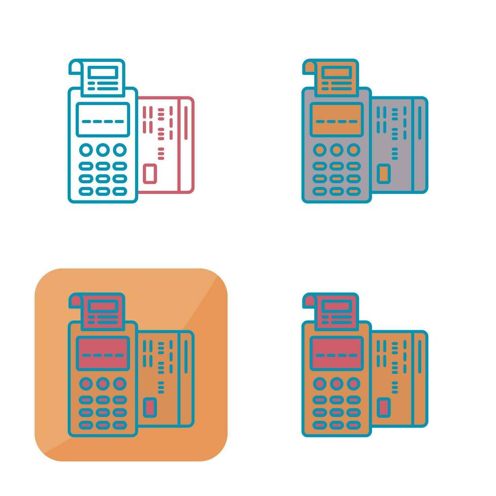 Pos Terminal Vector Icon