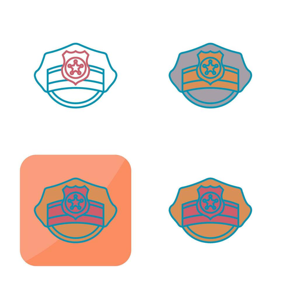 Police Hat Vector Icon