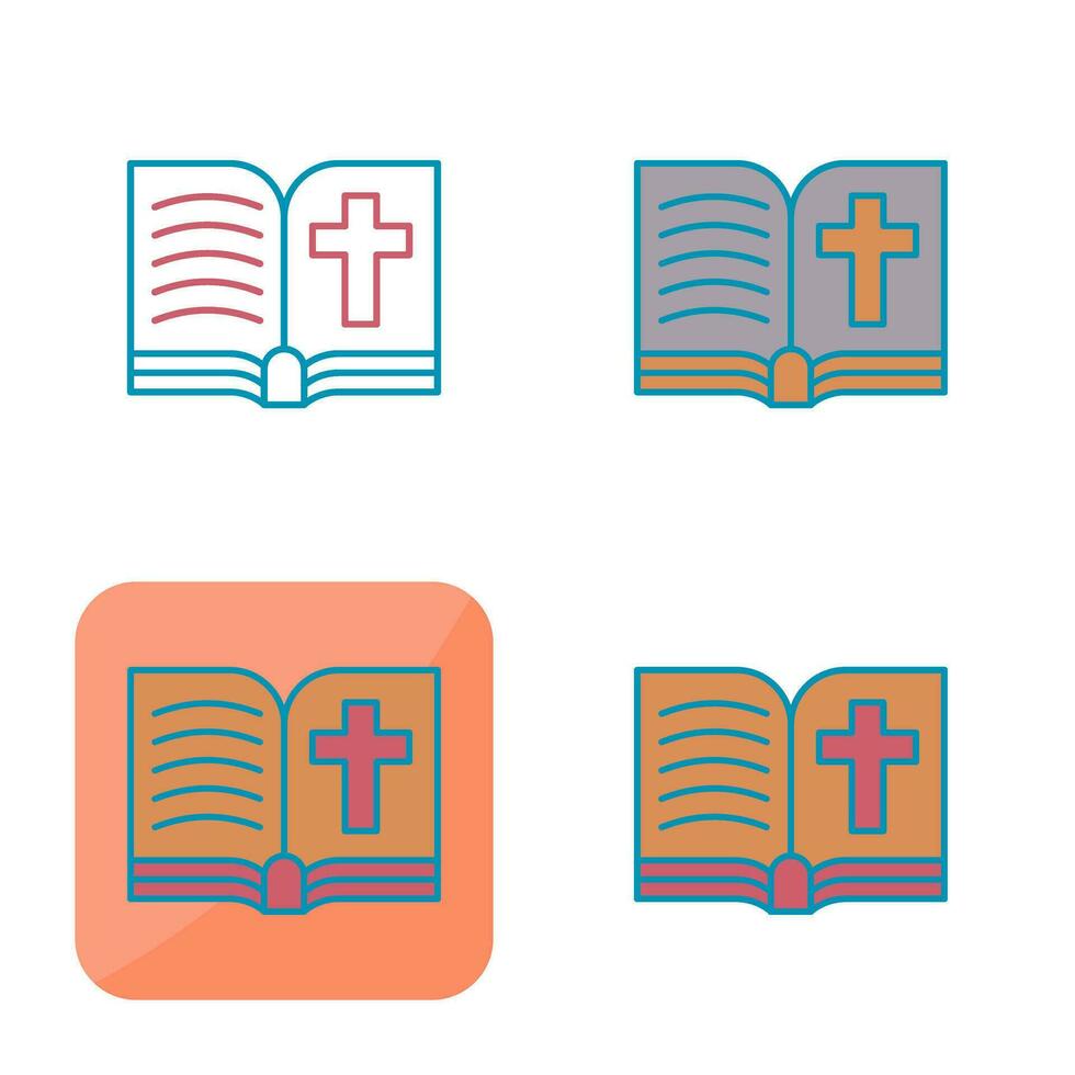 icono de vector de biblia