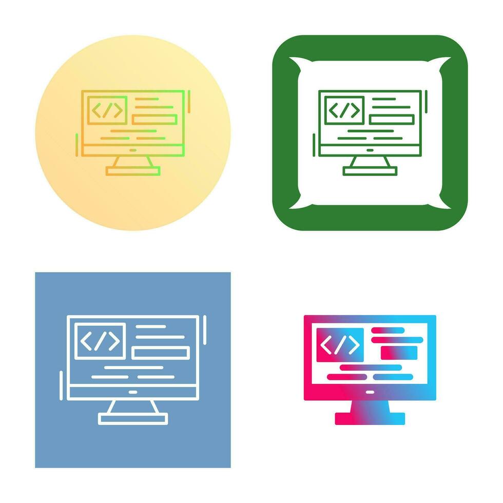 Coding Vector Icon