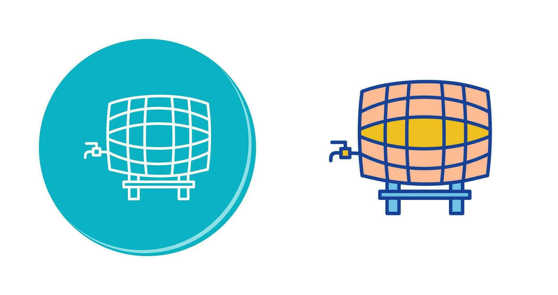 Barrel with Tap Vector Icon
