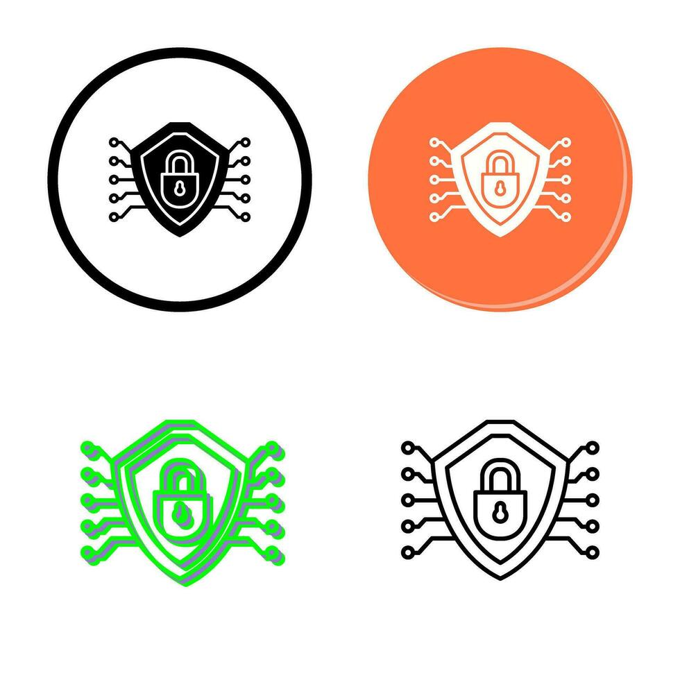 Cyber Security Vector Icon