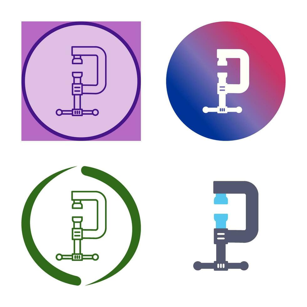 Clamp Vector Icon