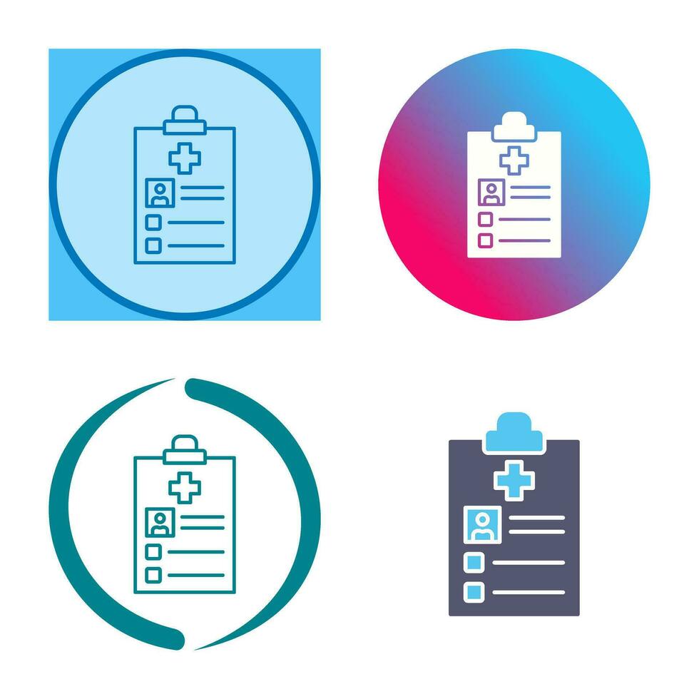 Medical Record Vector Icon
