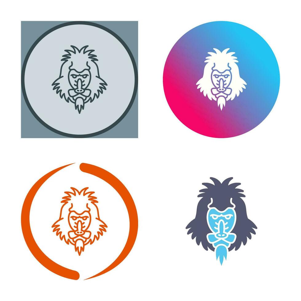 Mandrill Vector Icon