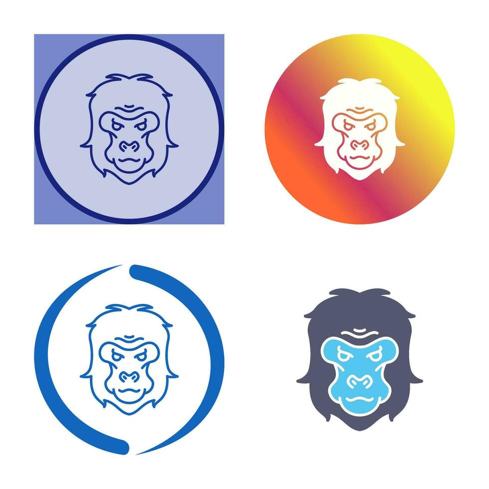 Gorilla Vector Icon