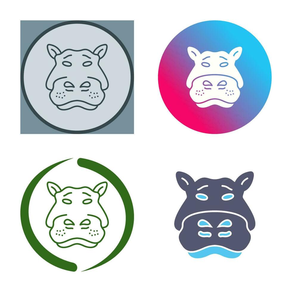 Hippo Vector Icon