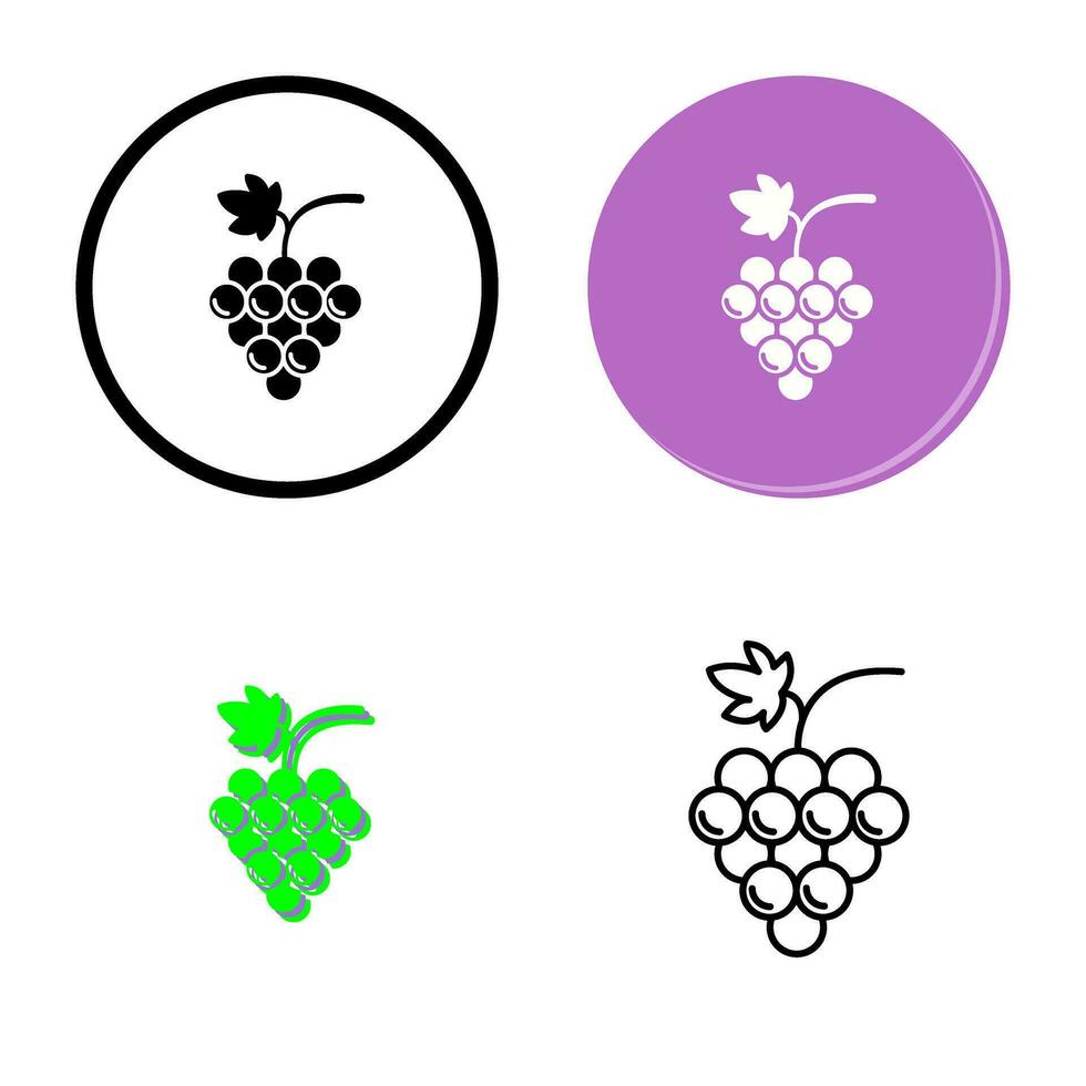 Grapes Vector Icon