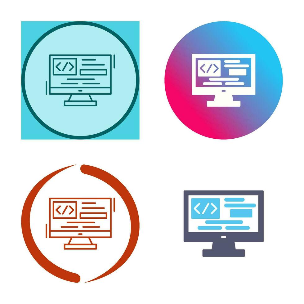 Coding Vector Icon