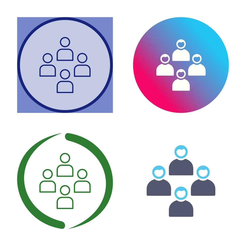 Network Group Vector Icon