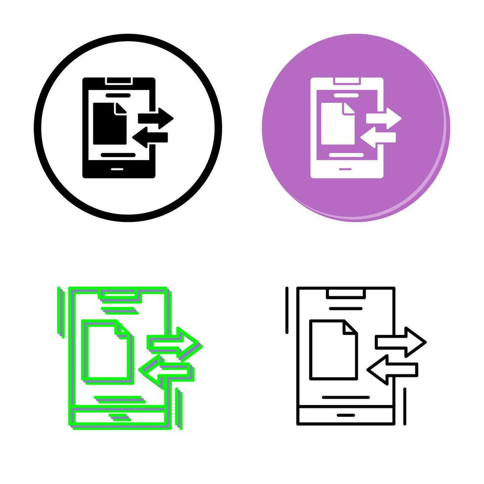 Data Transfer Vector Icon