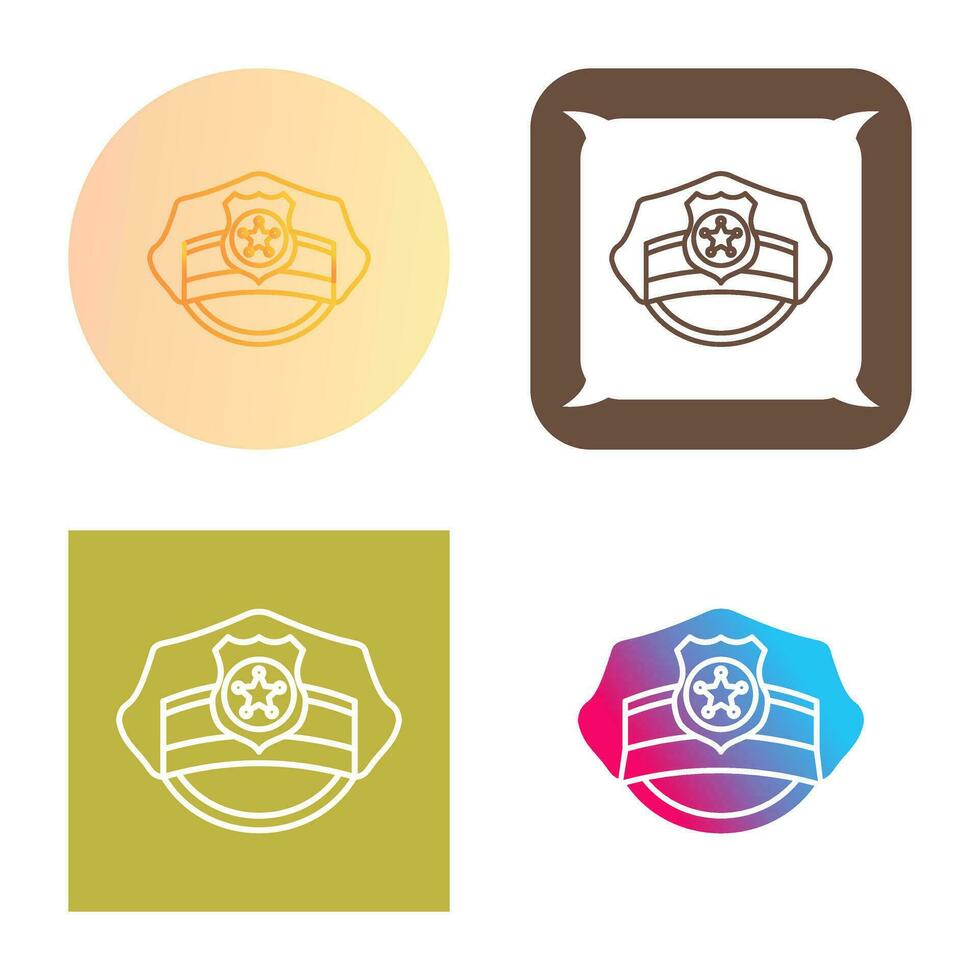 Police Hat Vector Icon