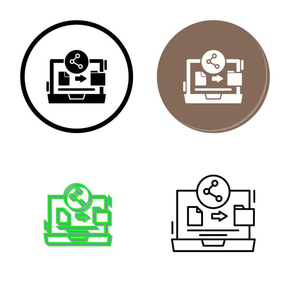 File Share Vector Icon