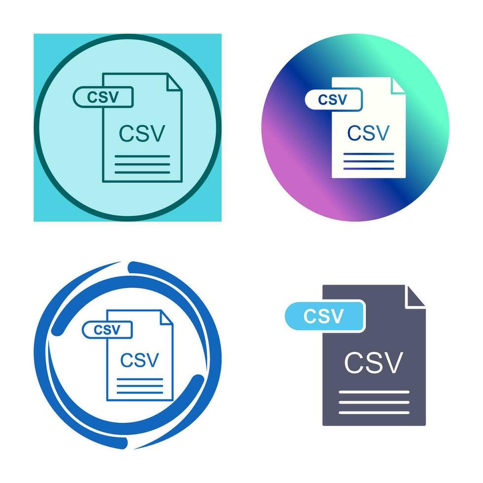 CSV Vector Icon