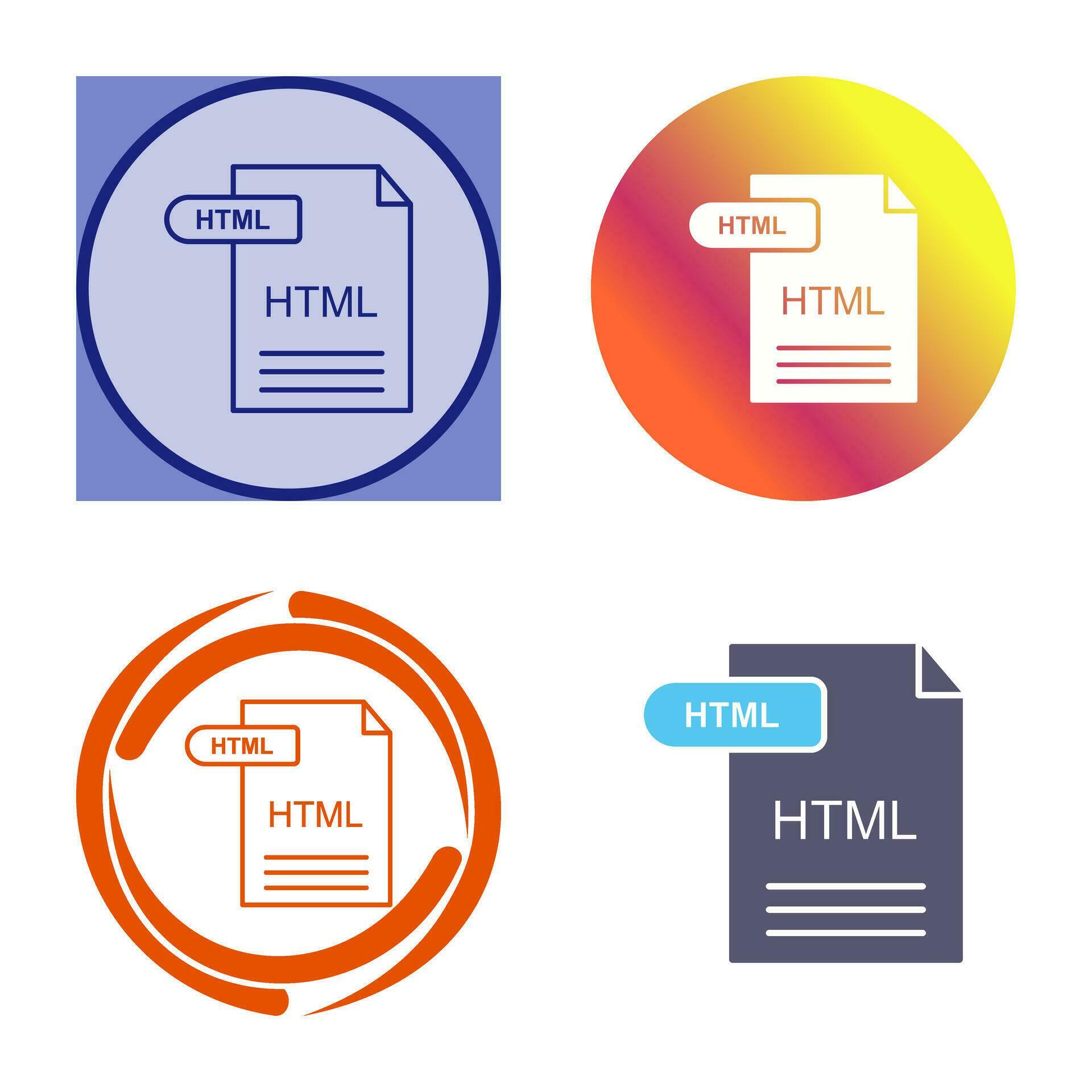 HTML Vector Icon 34535029 Vector Art at Vecteezy