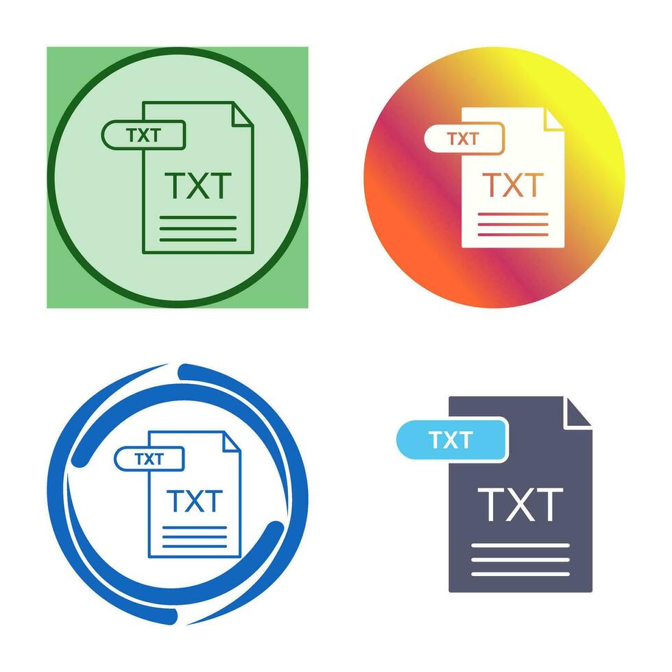 TXT Vector Icon