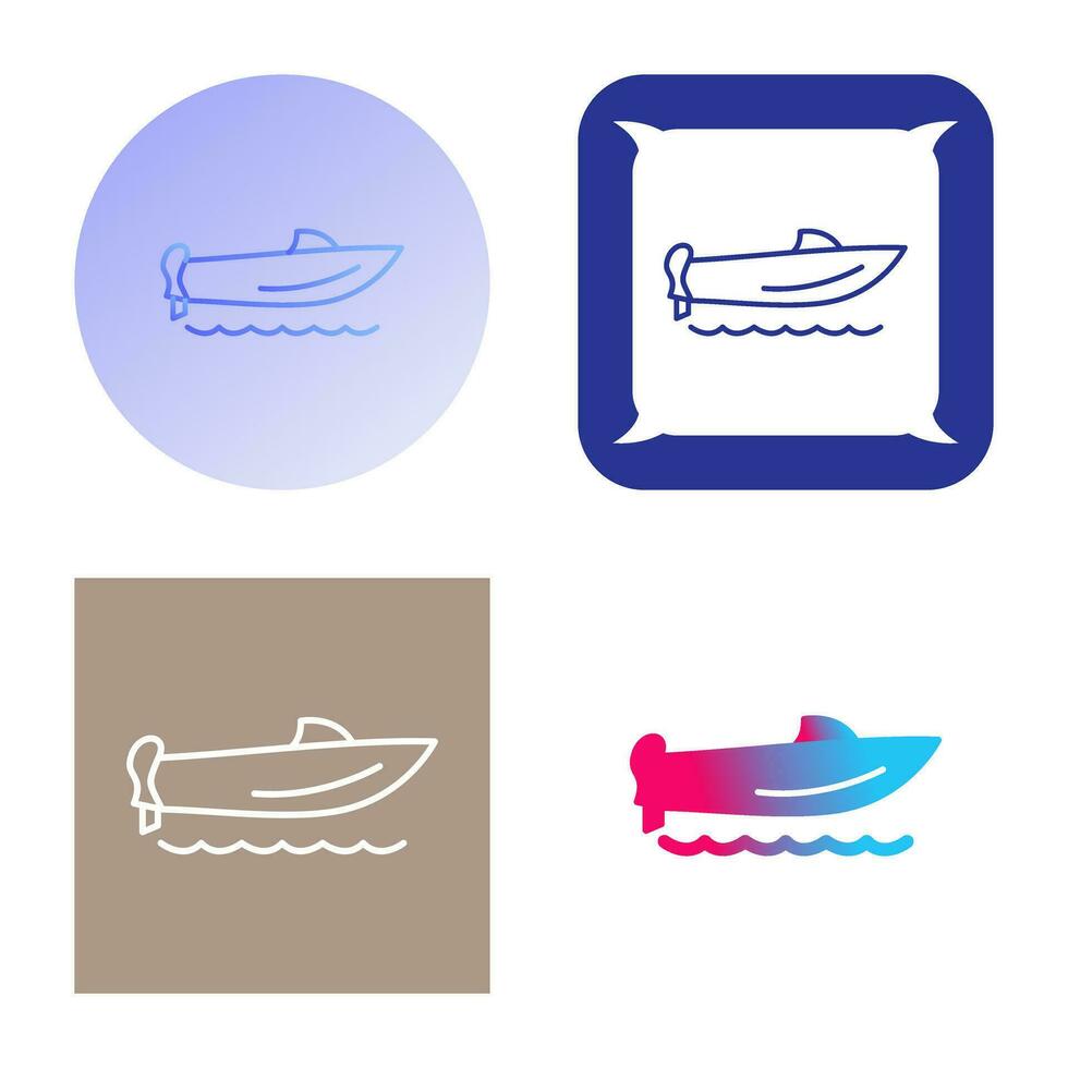 Speed Boat Vector Icon