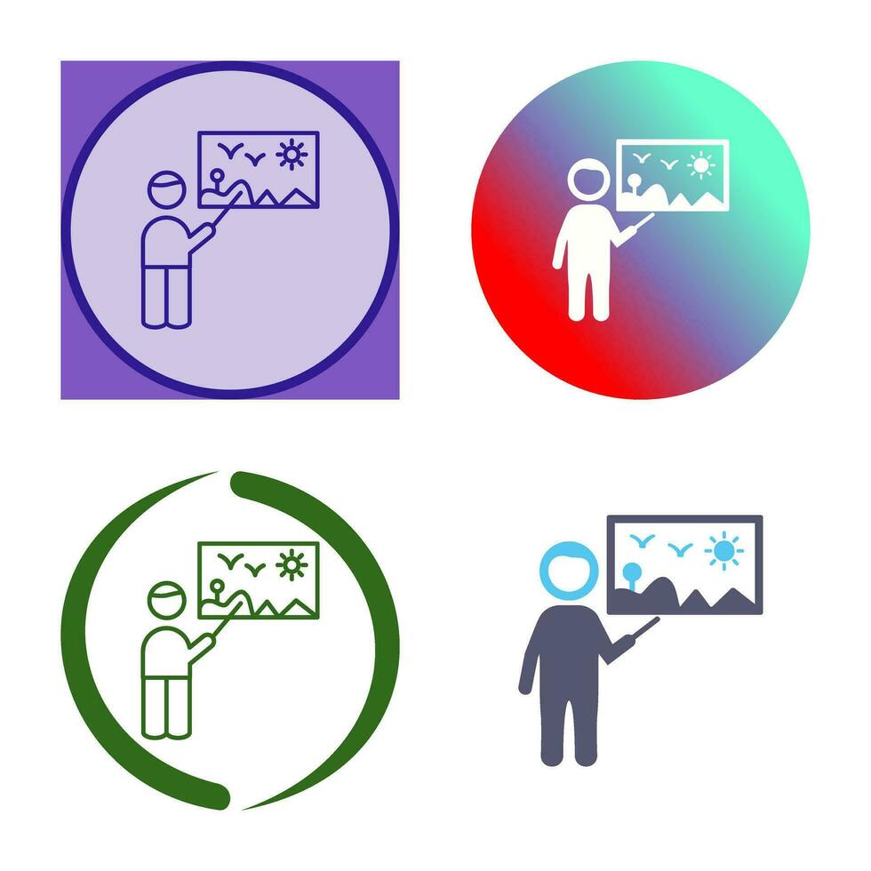Art Museum Guide Vector Icon