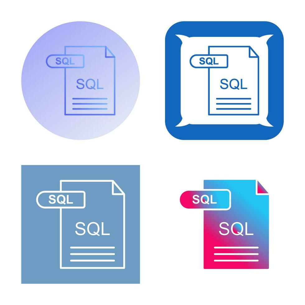 SQL Vector Icon 34535610 Vector Art at Vecteezy