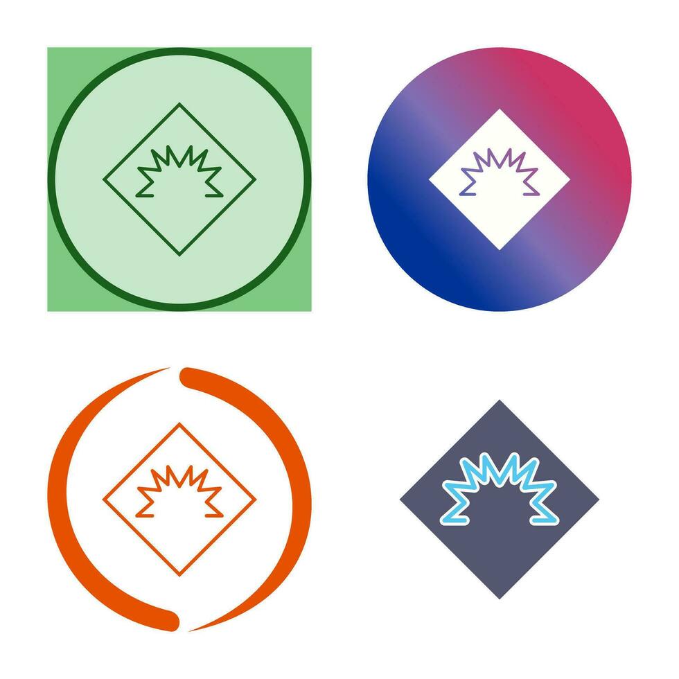 Danger of Welding Flash Vector Icon