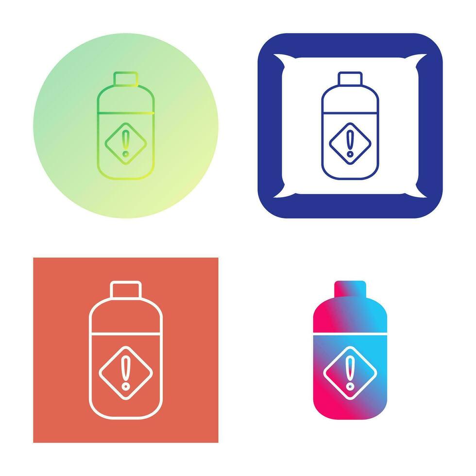 Pesticide Bottle Vector Icon