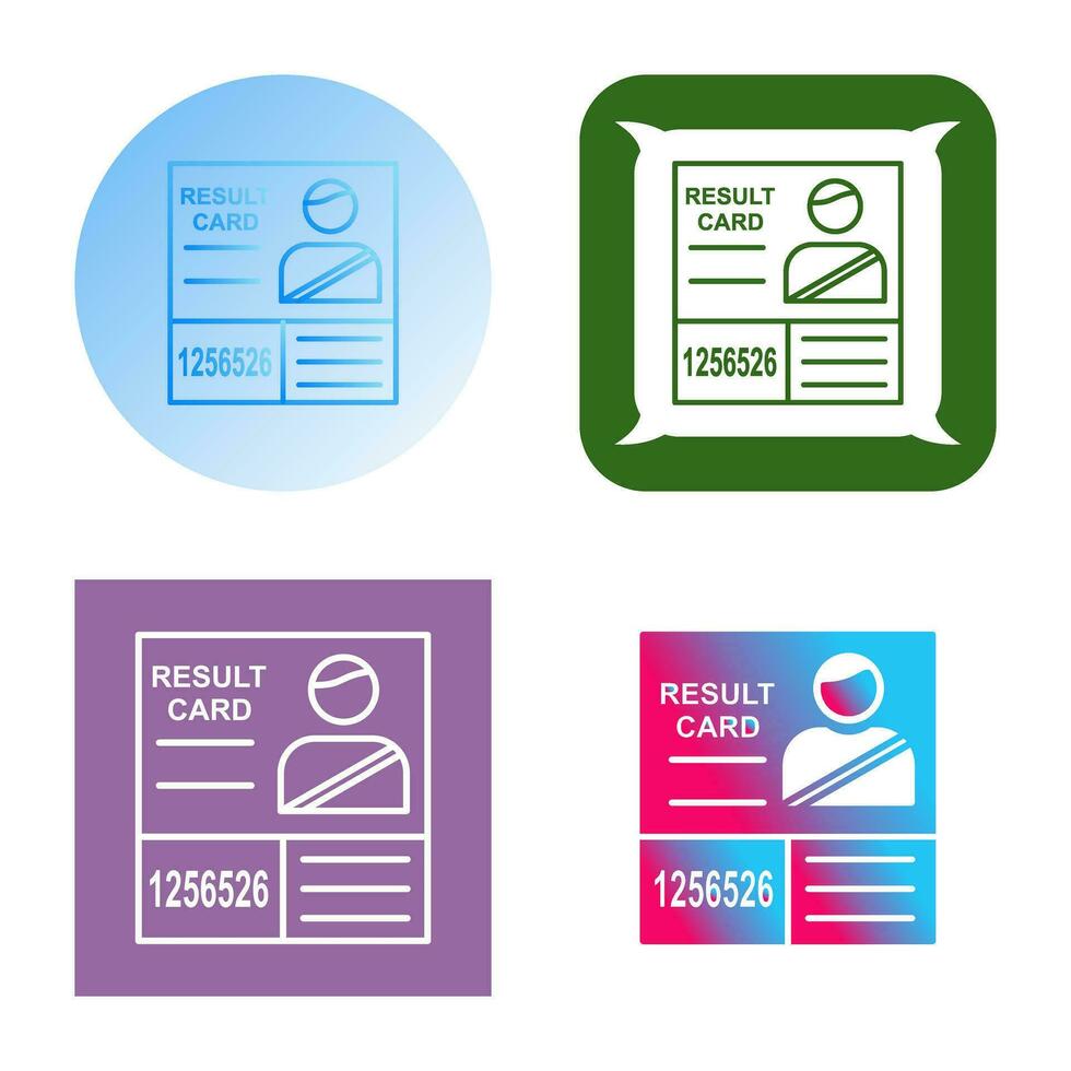 Candidate Results Vector Icon