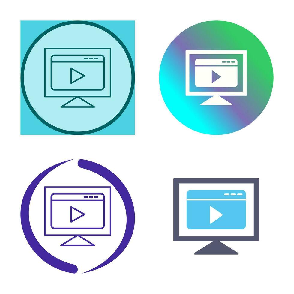 Video Streaming Vector Icon