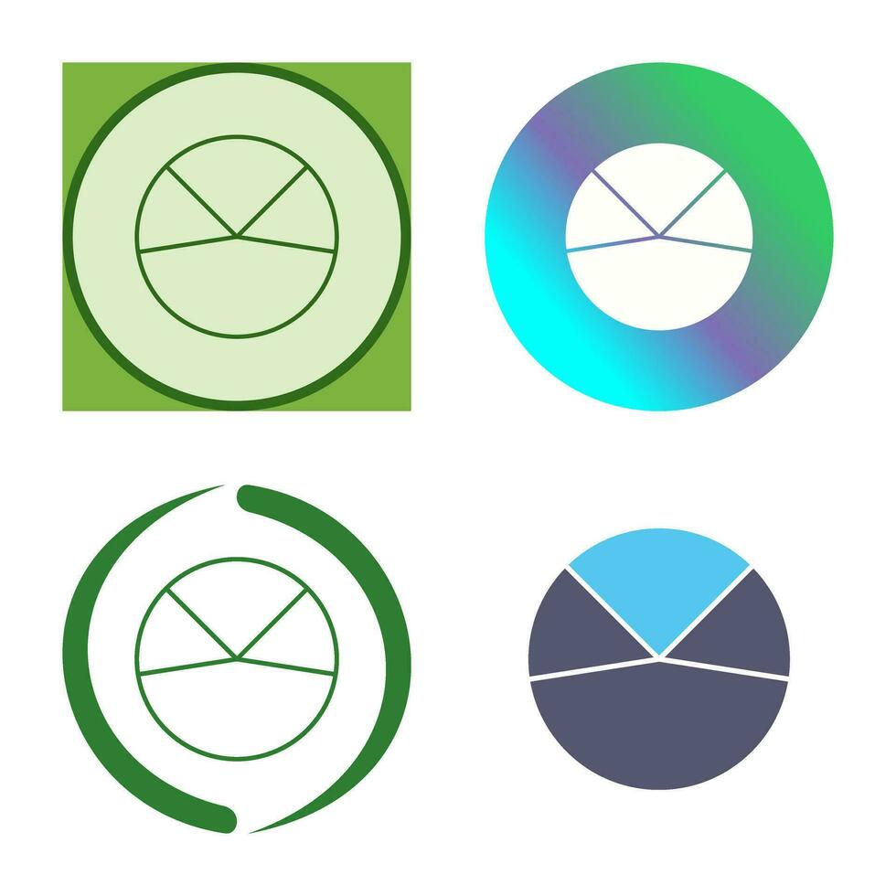 icono de vector de análisis de gráfico circular