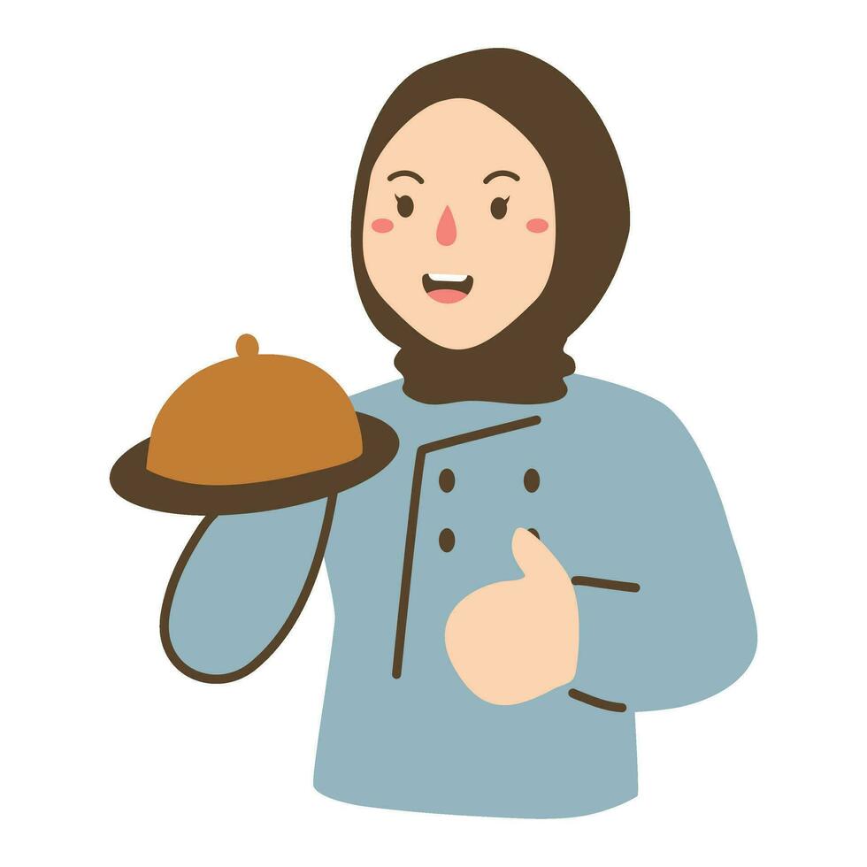 professional chef food blogger and homemaker vector