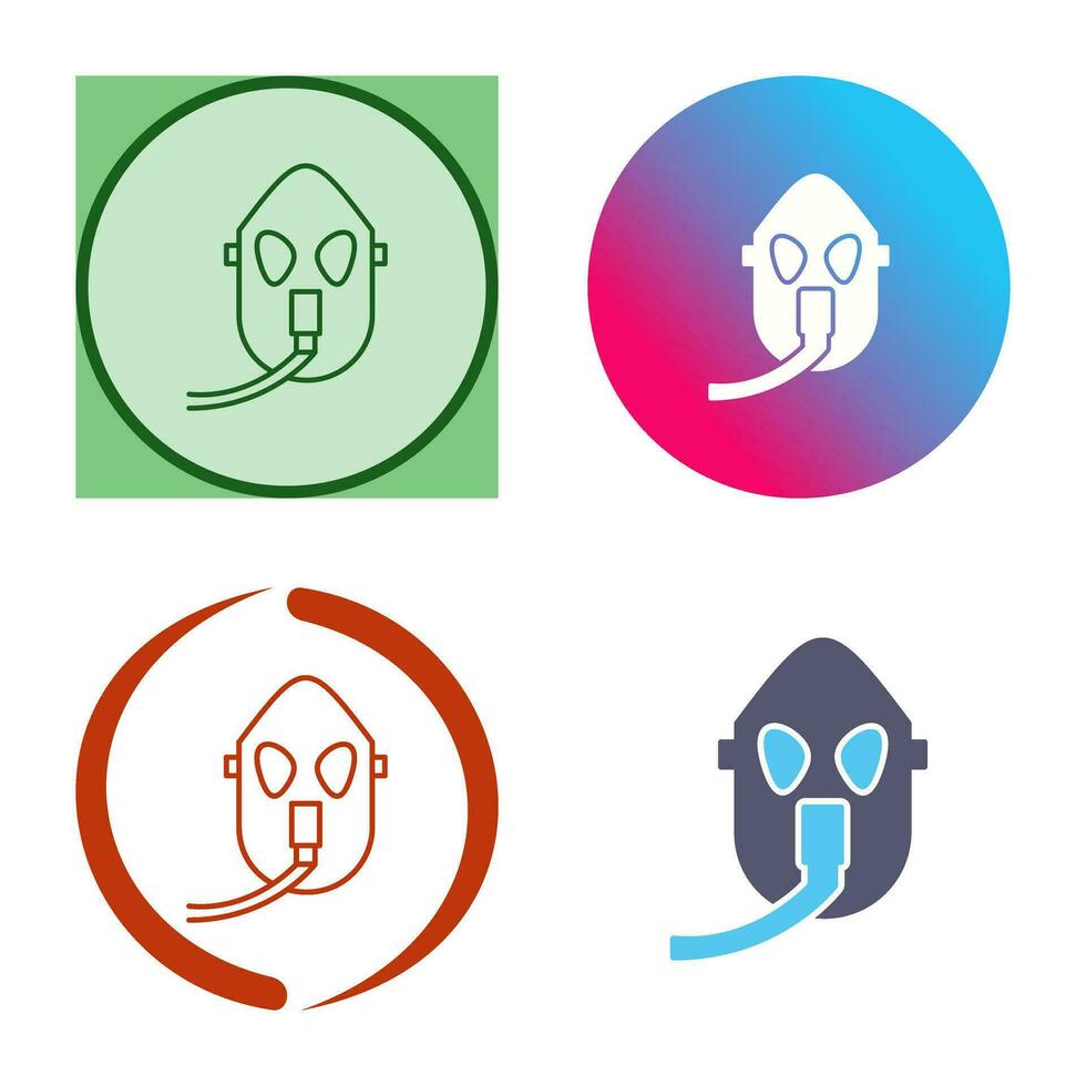 Unique Oxygen Mask Vector Icon