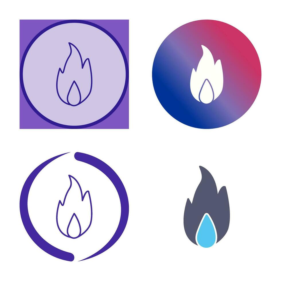 Unique Fire Vector Icon