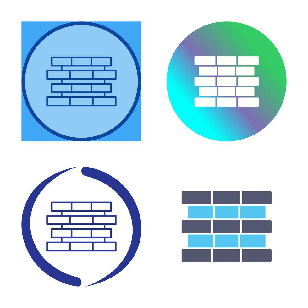 Unique Bricks Vector Icon