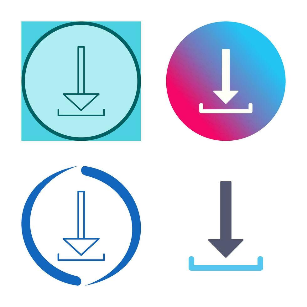 Unique Download Vector Icon