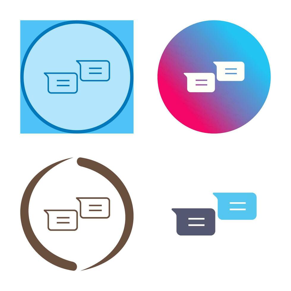 Unique Messages Vector Icon