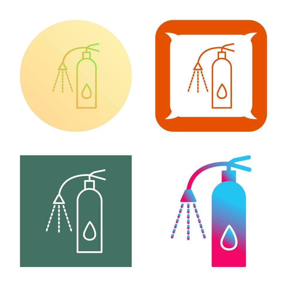 Unique Using Extinguisher Vector Icon