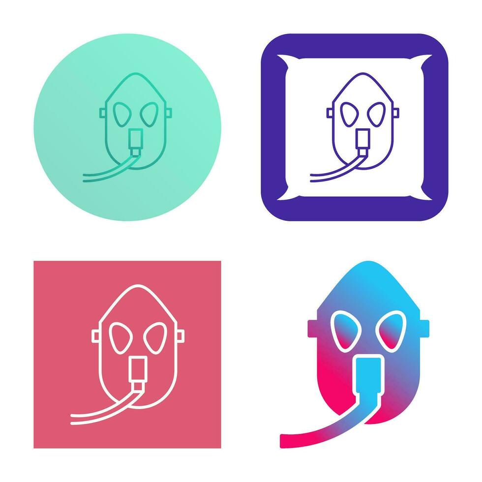 Unique Oxygen Mask Vector Icon