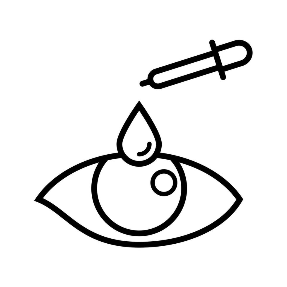 eye drops icon design vector