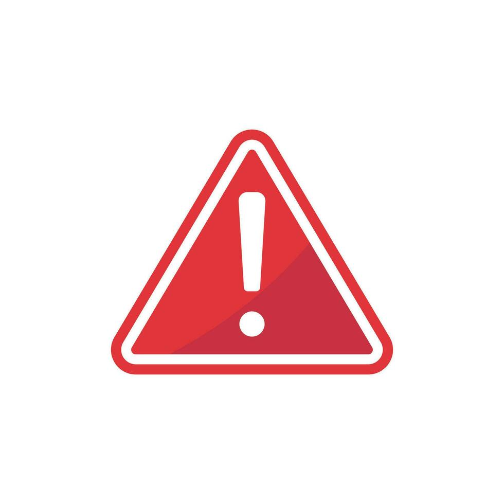 exclamation attention sign icon design vector template