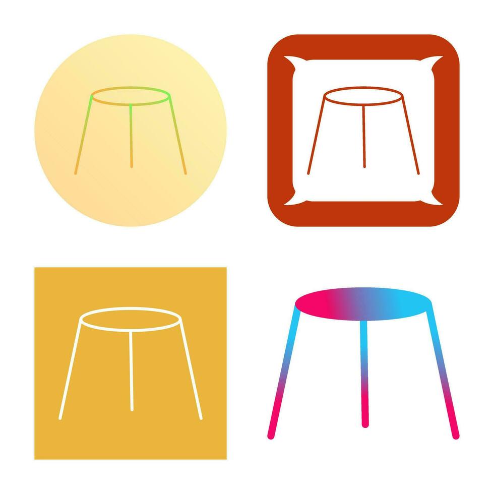 Unique Stool Vector Icon