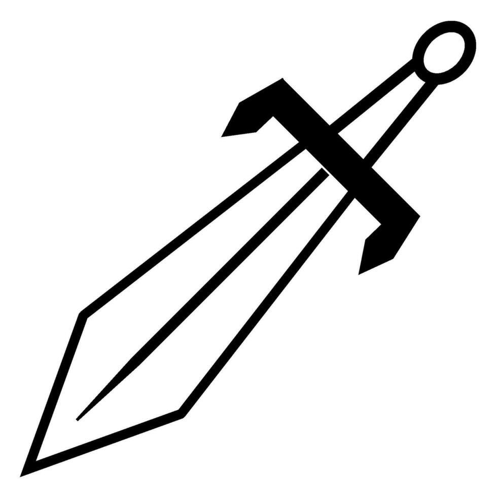 dagger icon design vector template