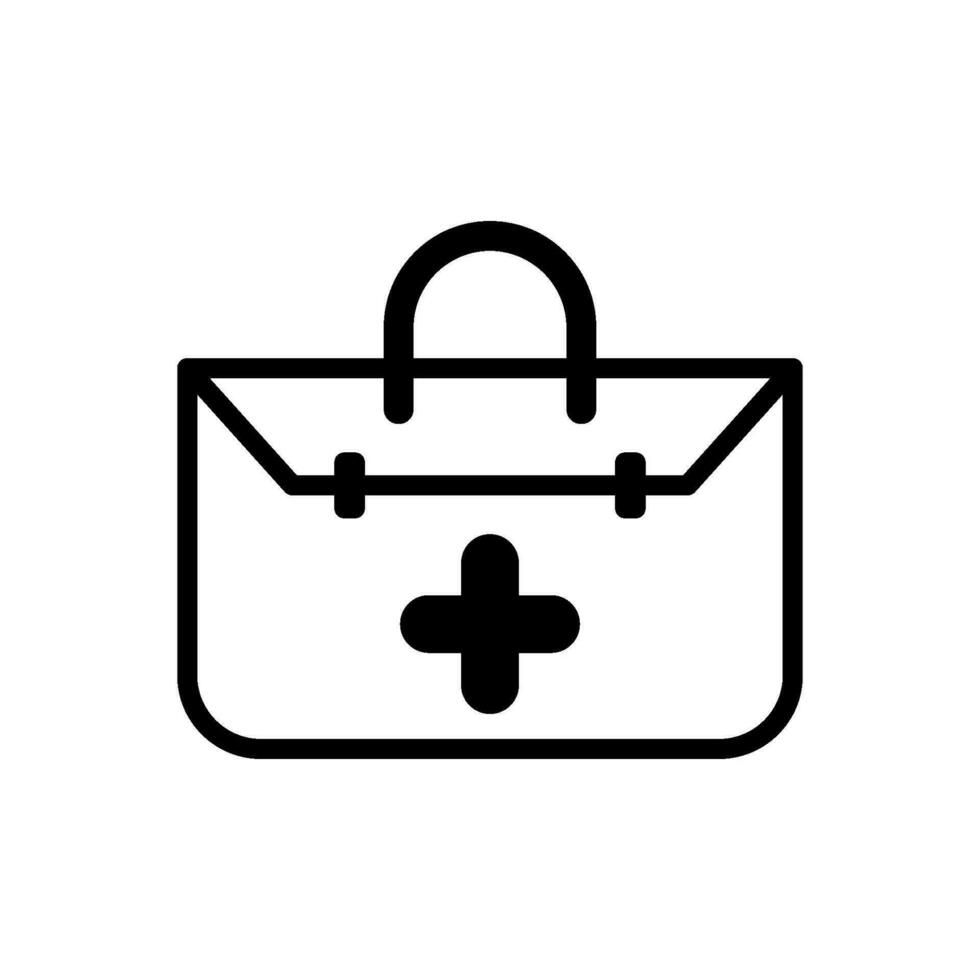 doctors bag icon vector template