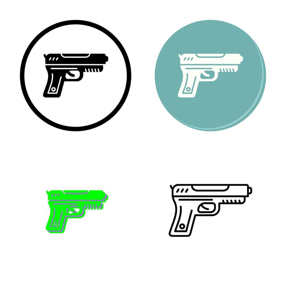 icono de vector de pistola