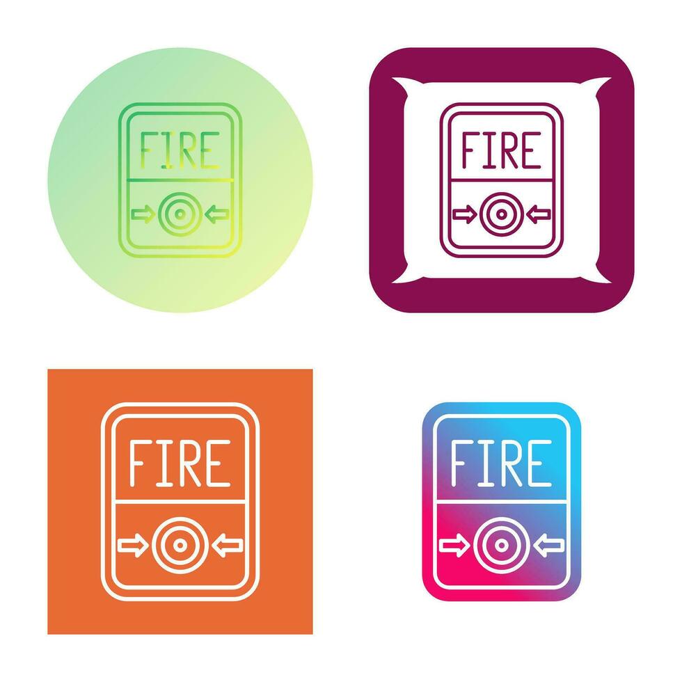 Fire Button Vector Icon