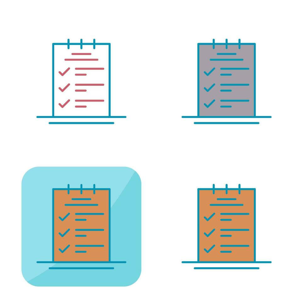 Booking CheckList Vector Icon