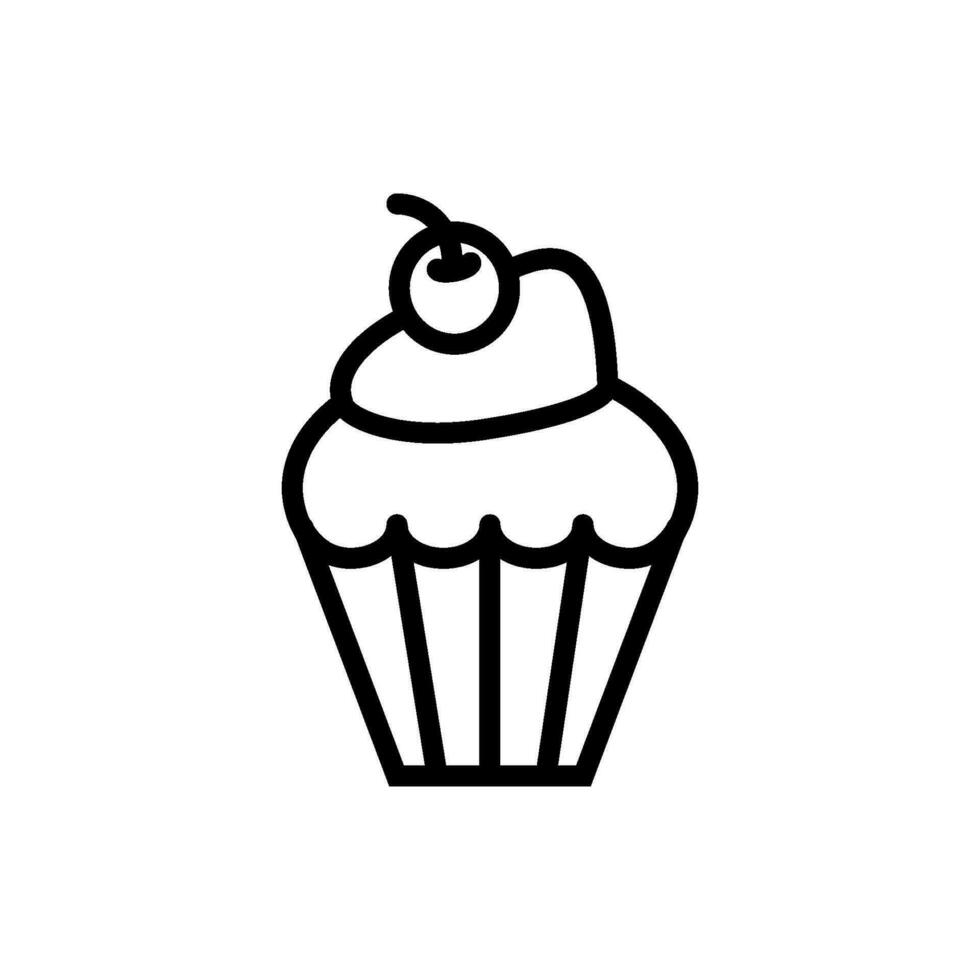 cupcake icon design vector