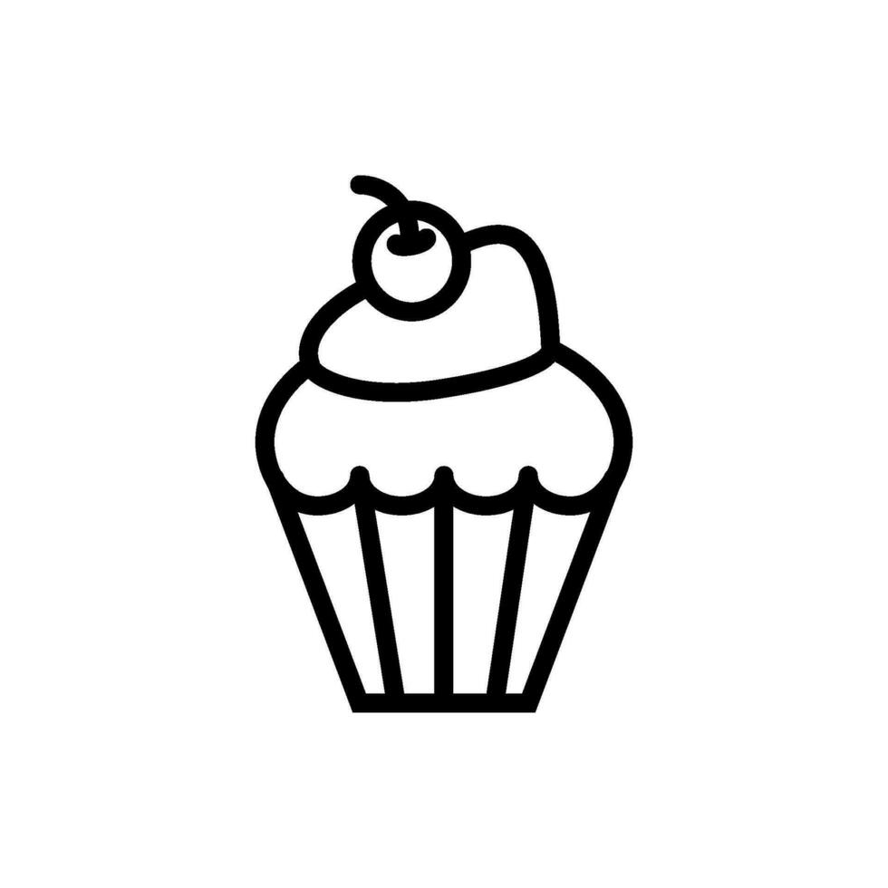 cupcake icon design vector